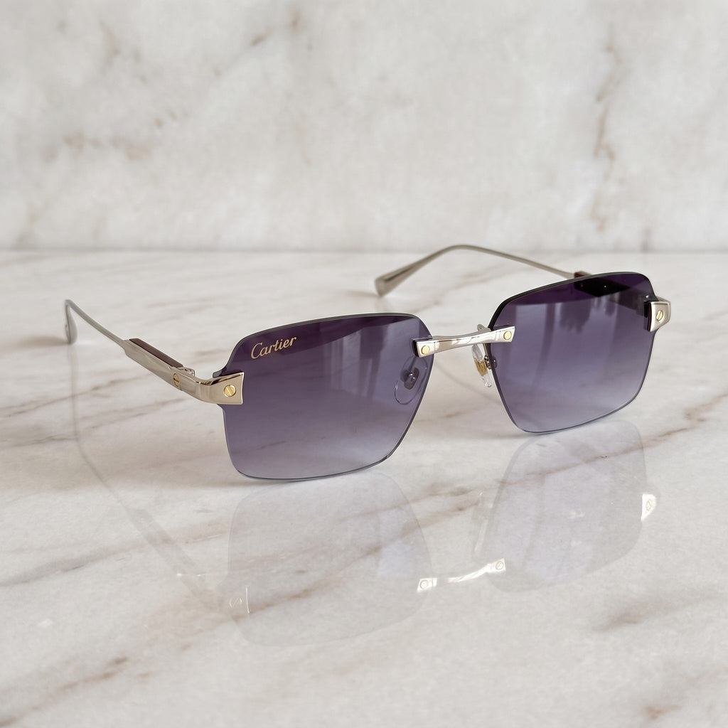 Big C Wires, purple gradient lenses, Cartier eyewear
