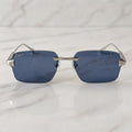 Big C Wires, solid blue lenses, Cartier eyewear