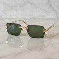 Big C Wires, solid green lenses, Cartier eyewear
