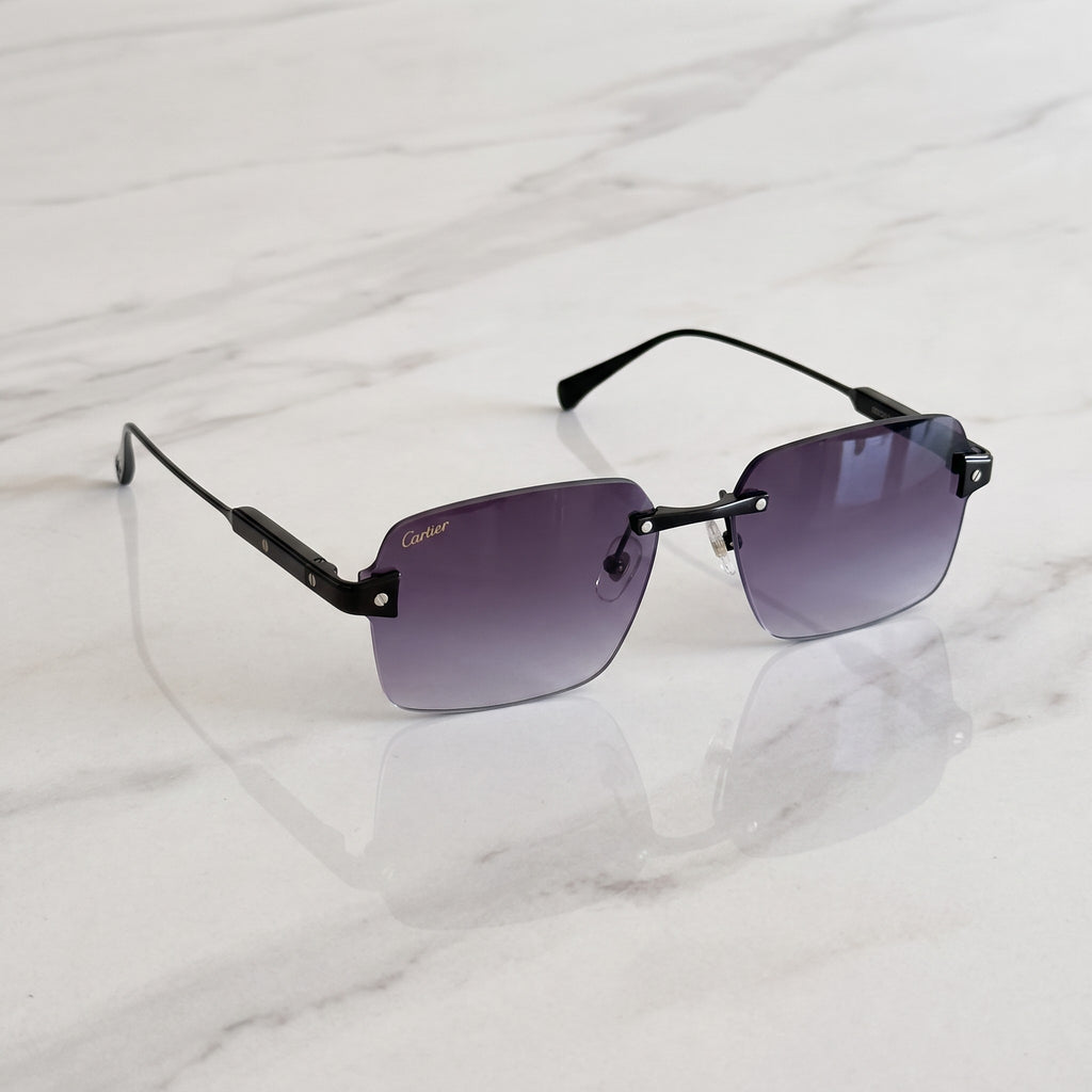 Big C Wires, purple gradient lenses, Cartier eyewear