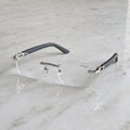Rimless buffs Glasses, clear lenses, Cartier eyewear