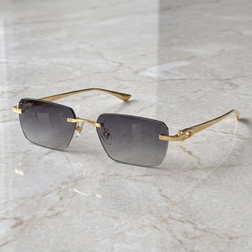 Big C Wires, grey gradient lenses, Cartier eyewear