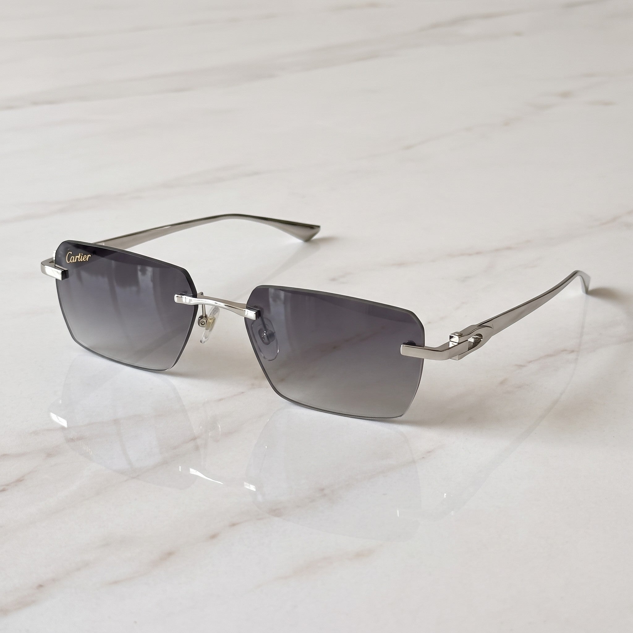 Big C Wires, grey gradient lenses, Cartier eyewear