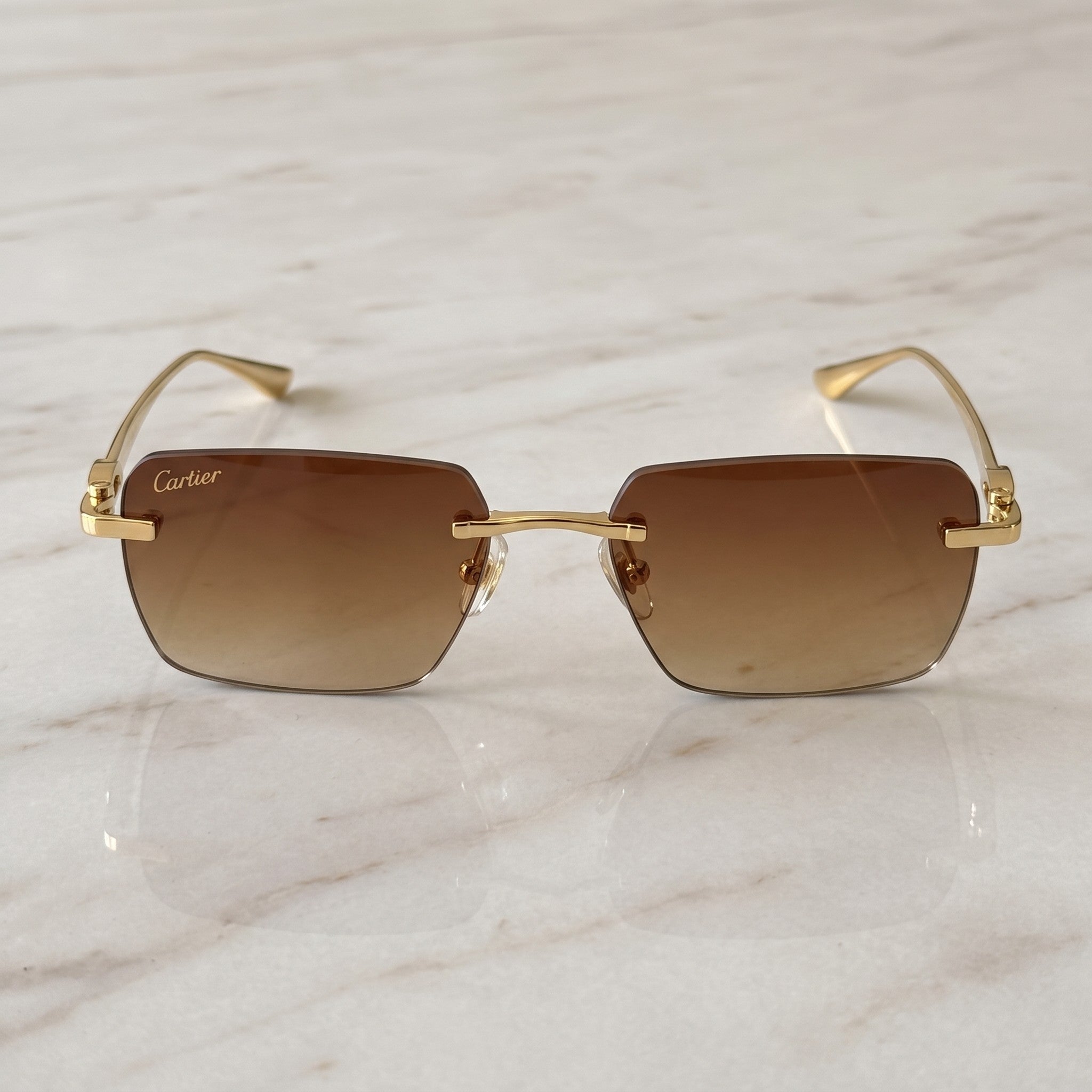 Big C Wires, brown gradient lenses, Cartier eyewear