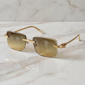 Panther Glasses, yellow gradient lenses, Cartier eyewear