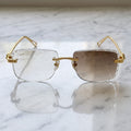 Panther Glasses, brown gradient lenses, Cartier eyewear