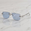 Panther Glasses, light blue lenses, Cartier eyewear