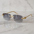 Panther Glasses, grey gradient lenses, Cartier eyewear