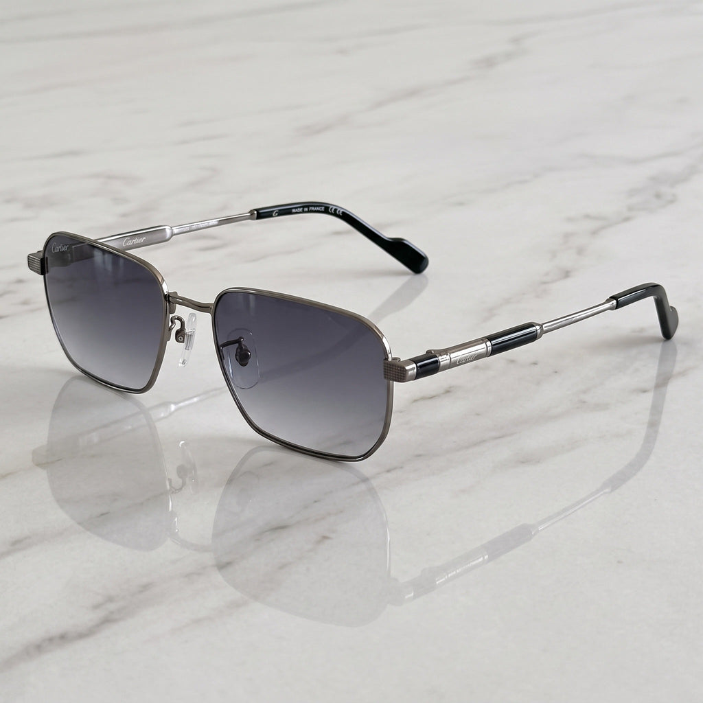 Wire Sunglasses C, grey gradient lenses, Cartier eyewear