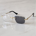 Diamond cut Big C Wires, grey gradient lenses, Cartier eyewear