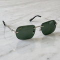 Big C Wires, solid green lenses, Cartier eyewear