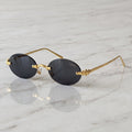 Panther Glasses, solid dark grey lenses, Cartier eyewear