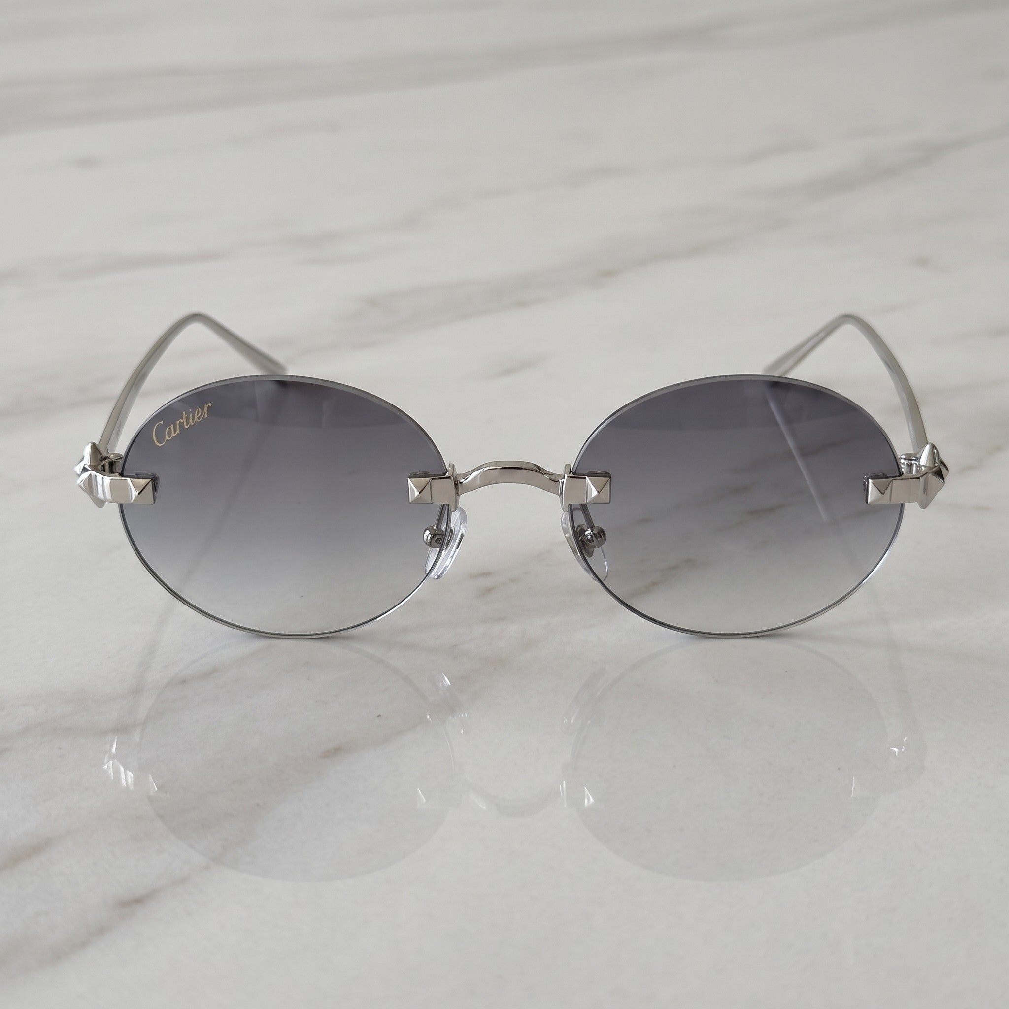 Panther Glasses, grey gradient lenses, Cartier eyewear