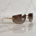 Panther Glasses, brown gradient lenses, Cartier eyewear