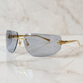 Panther Glasses, light grey gradient lenses, Cartier eyewear