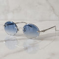 Panther Glasses, blue gradient lenses, Cartier eyewear