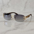 Panther Glasses, grey gradient lenses, Cartier eyewear