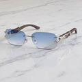 Panther Glasses, blue gradient lenses, Cartier eyewear