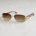 Panther Glasses, brown gradient lenses, Cartier eyewear