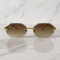 Panther Glasses, brown gradient lenses, Cartier eyewear